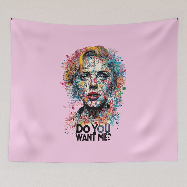Item preview, Do You Want Me - Colorful Mosaic Woman Portrait designed and sold by TrendZ Style.