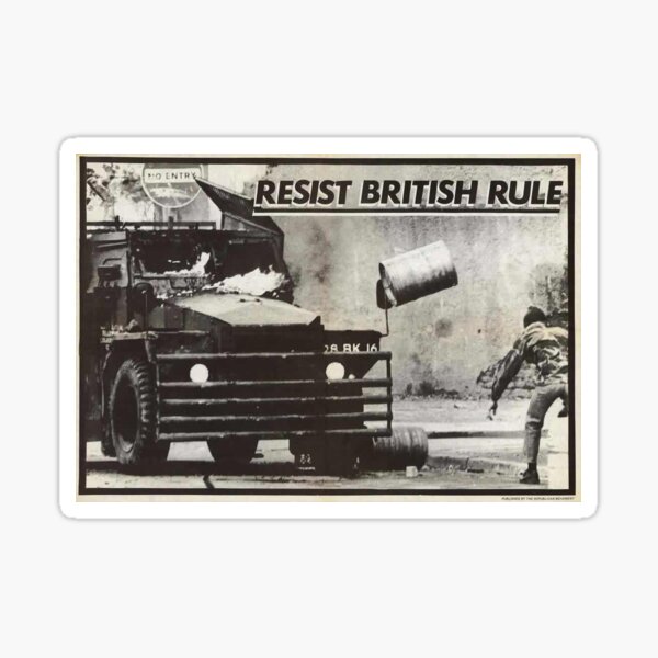 Resist british rule Sticker