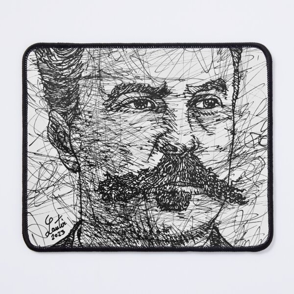 Item preview, GUY DE MAUPASSANT ink portrait .1 designed and sold by lautir.