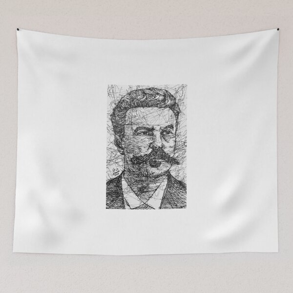 Item preview, GUY DE MAUPASSANT ink portrait .1 designed and sold by lautir.