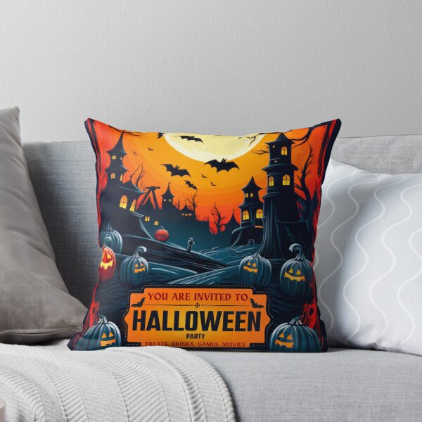 Artikelvorschau, Gruselige Halloween-Party-Einladung – individuell für jede Stadt anpassbar entworfen und verkauft von Rui Valverde.