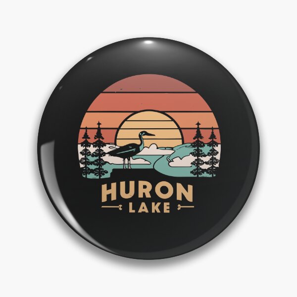 Artikelvorschau, Huron Lake T-Shirt entworfen und verkauft von Duo Knack.