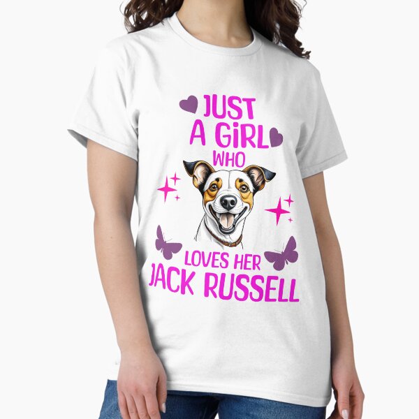 Item preview,  "Proud Girl with Her Beloved Jack Russell Dog" designed and sold by EdRiv65.