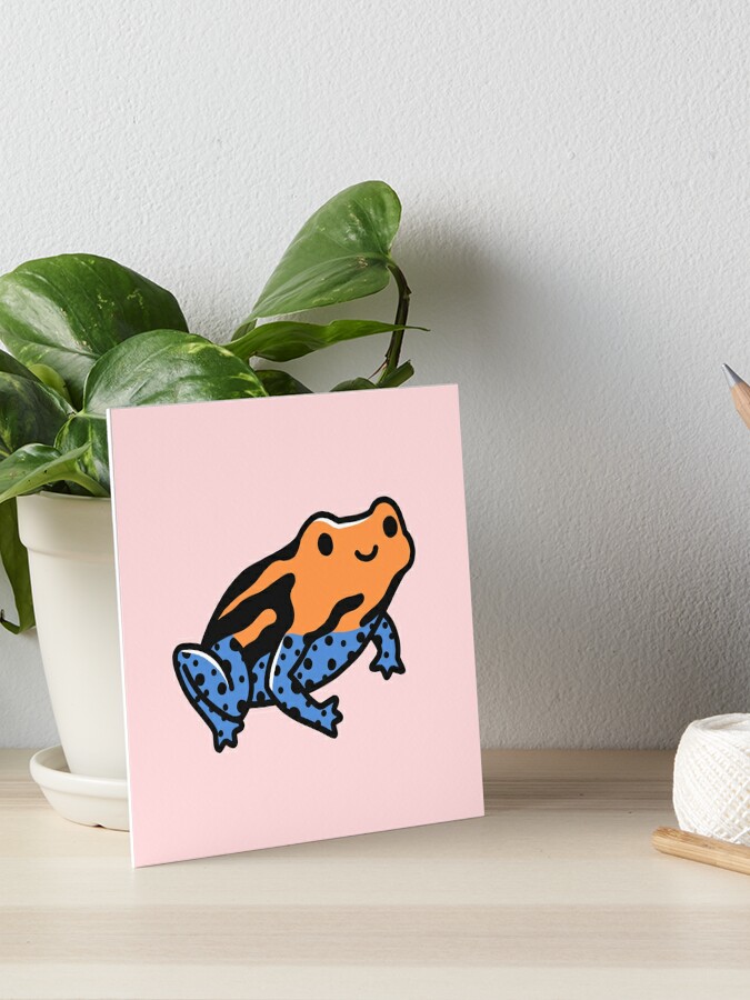 Poison Dart Frog Art Board Print for Sale by littlemandyart