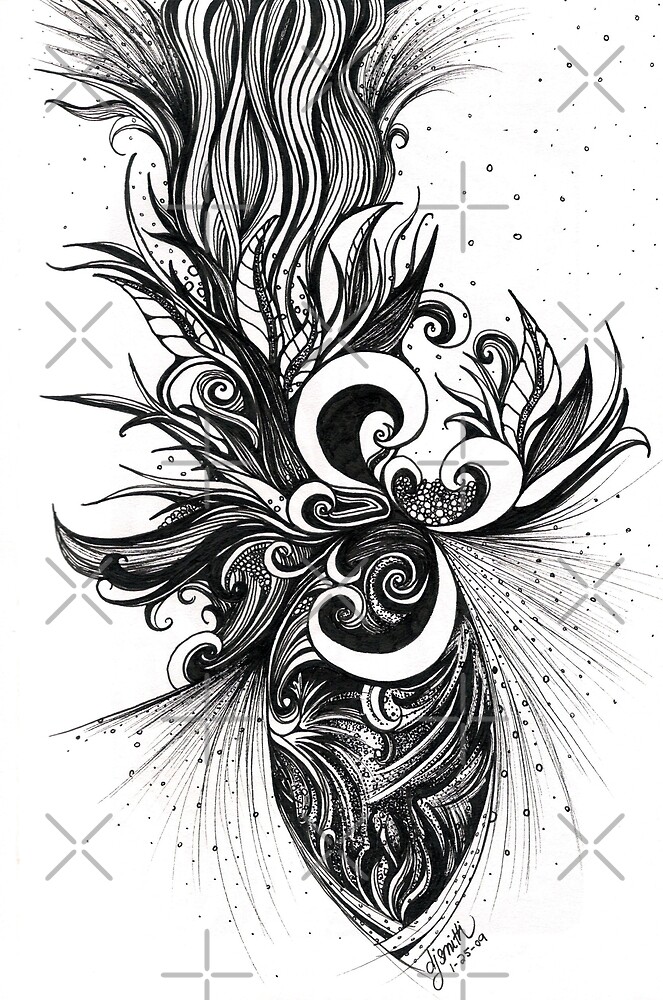 Restless Ink Drawing By Danielle Scott Redbubble