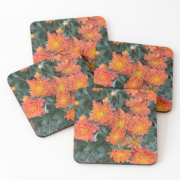 Item preview, Orange Mums Walk designed and sold by bloomingvine.