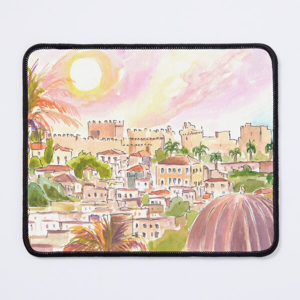 Item preview, City of Rhodes with Impressive Grandmaster Palace designed and sold by artshop77.