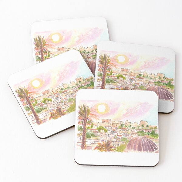 Item preview, City of Rhodes with Impressive Grandmaster Palace designed and sold by artshop77.