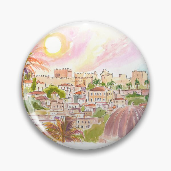 Item preview, City of Rhodes with Impressive Grandmaster Palace designed and sold by artshop77.