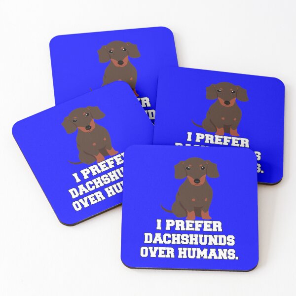 Item preview, Dachshund Dog Owner Design I Prefer Dachshunds Over Humans  designed and sold by fantasticdesign.