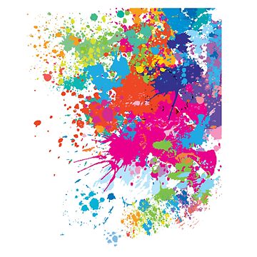 Splatter Paint  Art Board Print for Sale by huz101