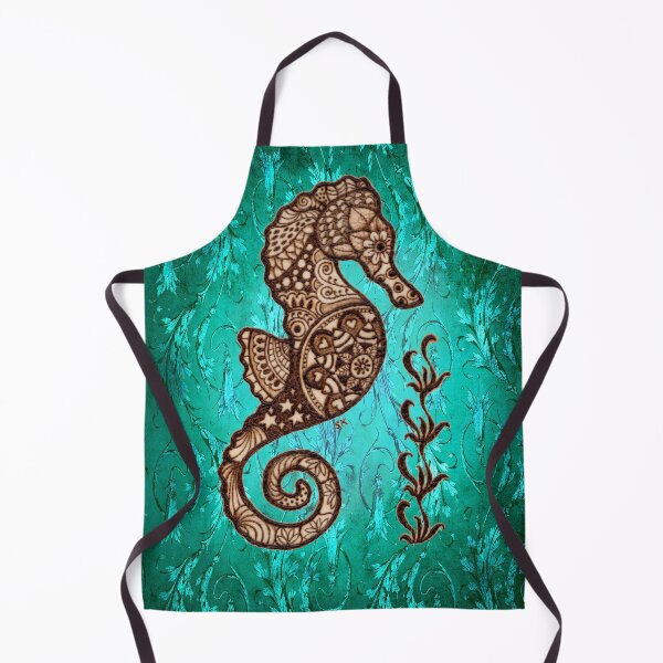 Item preview, Seahorse Tangle Woodburn designed and sold by MoodyMuseArt.