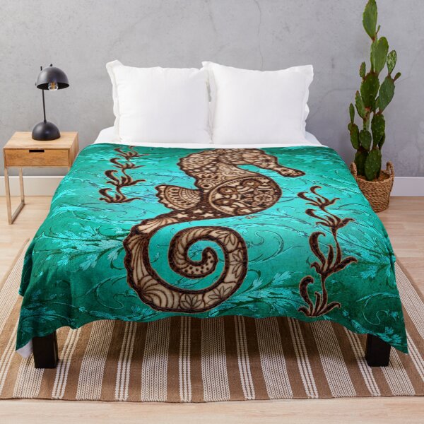 Item preview, Seahorse Tangle Woodburn designed and sold by MoodyMuseArt.