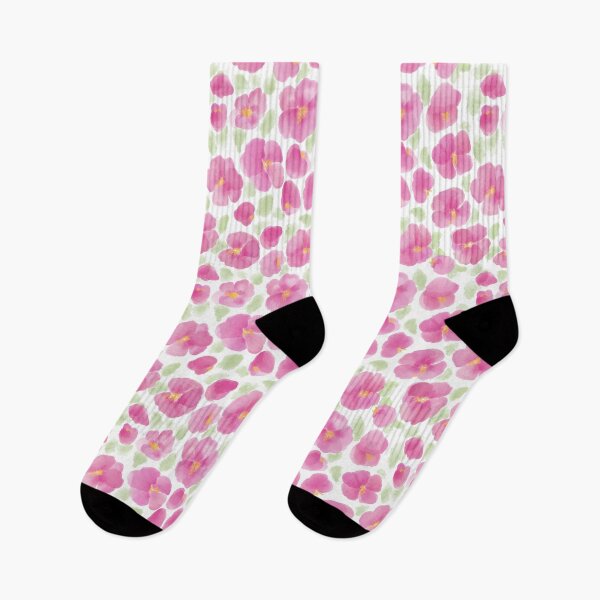 Item preview, Pink hibiscus watercolour pattern, Rose of Sharon  designed and sold by RoseMaryWP.