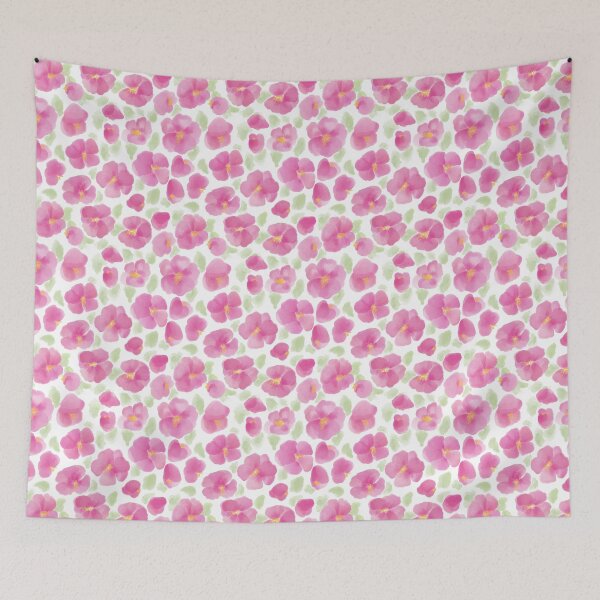 Item preview, Pink hibiscus watercolour pattern, Rose of Sharon  designed and sold by RoseMaryWP.
