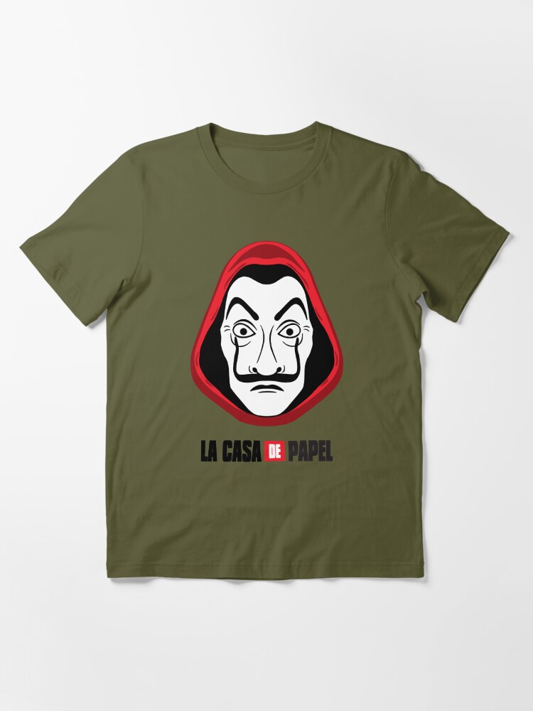 La Casa De Papel Money Heist Mask Essential T Shirt for Sale by karamram Redbubble