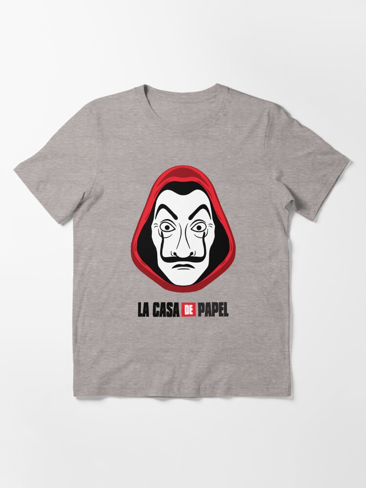 La Casa De Papel Money Heist Mask Essential T Shirt for Sale by karamram Redbubble