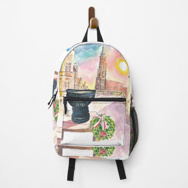 Item preview, Landshut Humpen with a view of the decorated old town in the morning designed and sold by artshop77.