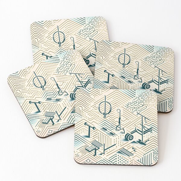 Item preview, Exercise equipment and zigzag gradation patterns designed and sold by tasilrio.