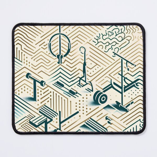 Item preview, Exercise equipment and zigzag gradation patterns designed and sold by tasilrio.
