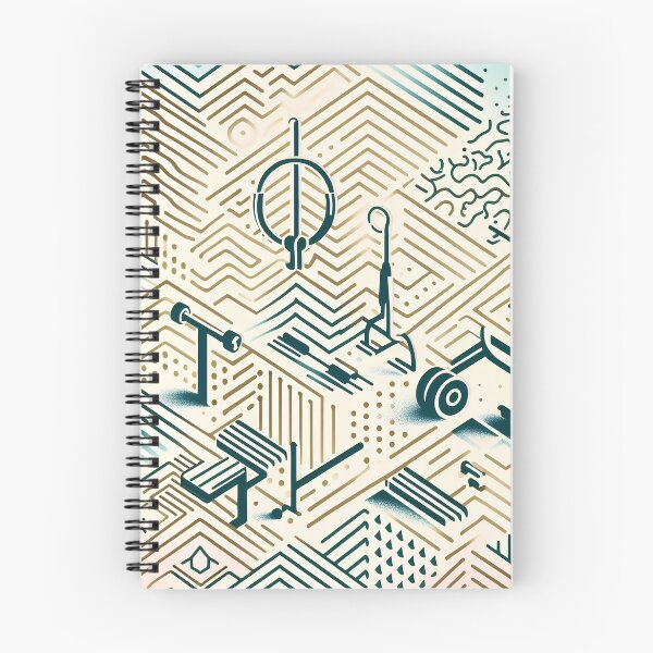 Item preview, Exercise equipment and zigzag gradation patterns designed and sold by tasilrio.