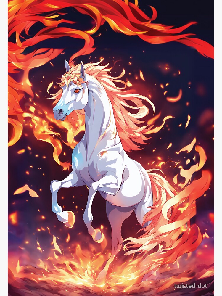 Cute Anime Horse and Lady Kawaii Chibi Watercolor Hyper Realistic ·  Creative Fabrica