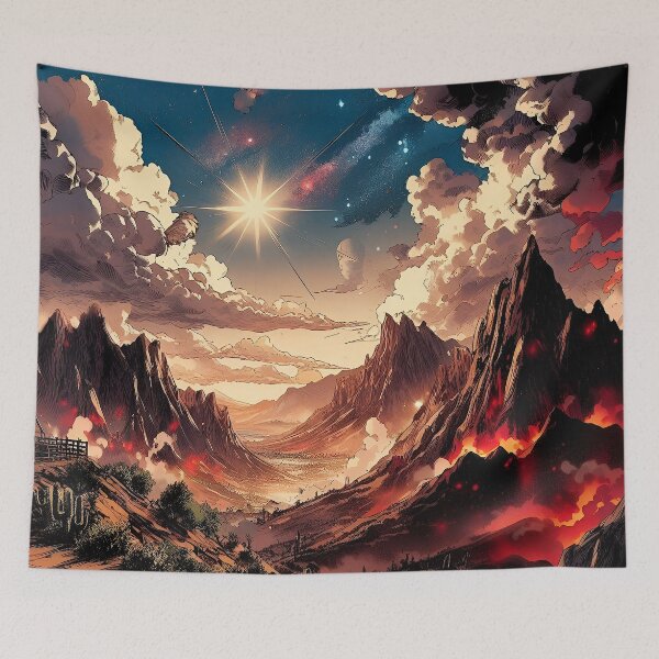 Item preview, Blazing Superstition Mountains designed and sold by BlauesSternWolf.