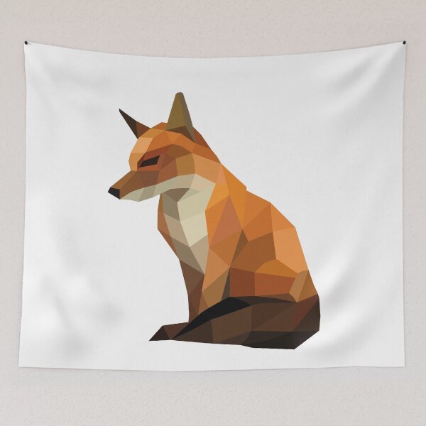 Item preview, Orange Fox Geometric designed and sold by shaldesign.