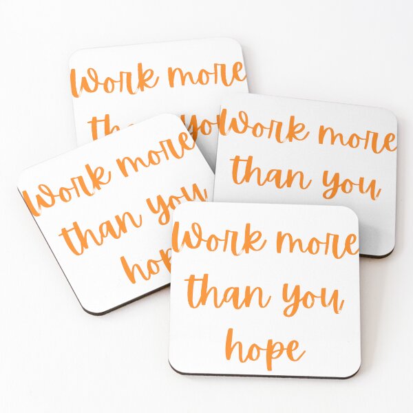 Item preview, work more than you hope motivational design designed and sold by Arulsanthosh.