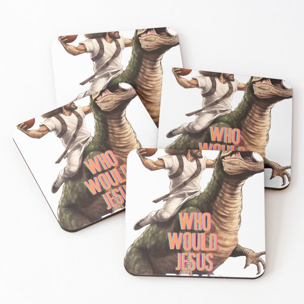 Item preview, Who Would Jesus Bomb? Or Jesus Drafts A Dinosaur or Jesus Riding A Dinosaur designed and sold by ignasirus.