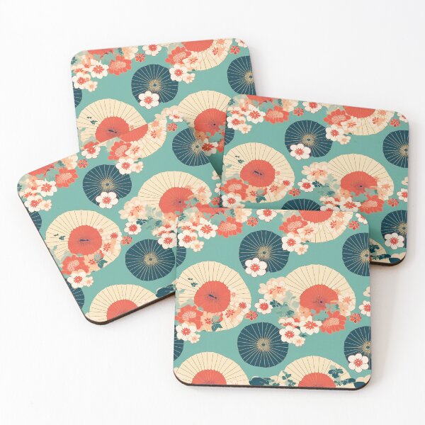 Item preview, Kimono parasol blossom pattern designed and sold by LittleNippon.