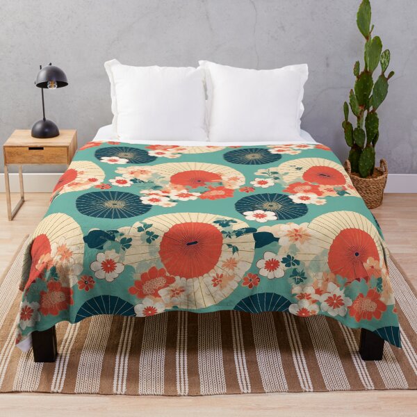 Item preview, Kimono parasol blossom pattern designed and sold by LittleNippon.