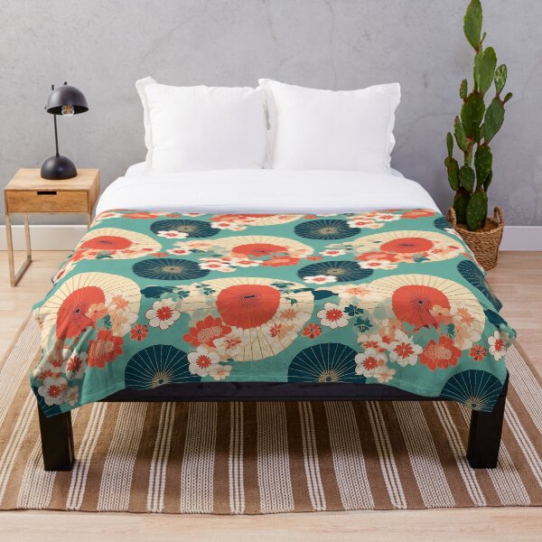 Artikelvorschau, Kimono-Sonnenschirmblütenmuster entworfen und verkauft von LittleNippon.