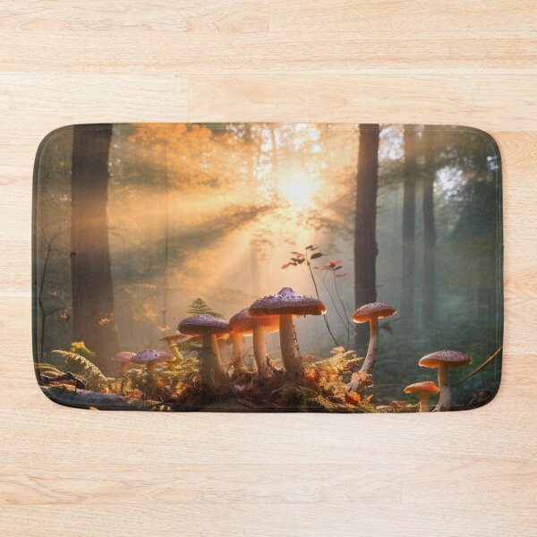 Item preview, Forest Mushrooms Moss, Dew, Dawn, merry mushroom designed and sold by Sunmoonlove.