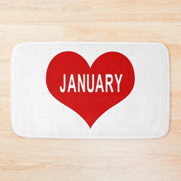 Item preview, JANUARY Red Love Heart designed and sold by usernamenaijan.