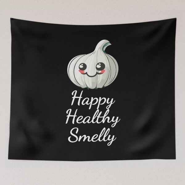 Item preview, Happy, healthy, smelly, cute garlic designed and sold by twisted-dot.