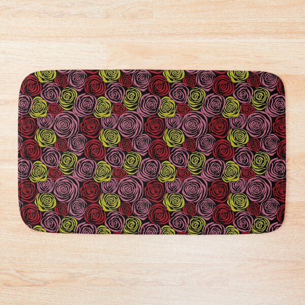 Item preview, Pink, yellow and red roses on black designed and sold by PrettywithColor.