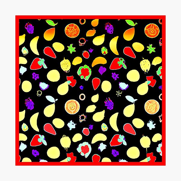 Item preview, Neon Tropic Fruits Burst designed and sold by Health And Fitness Posts e-Store.