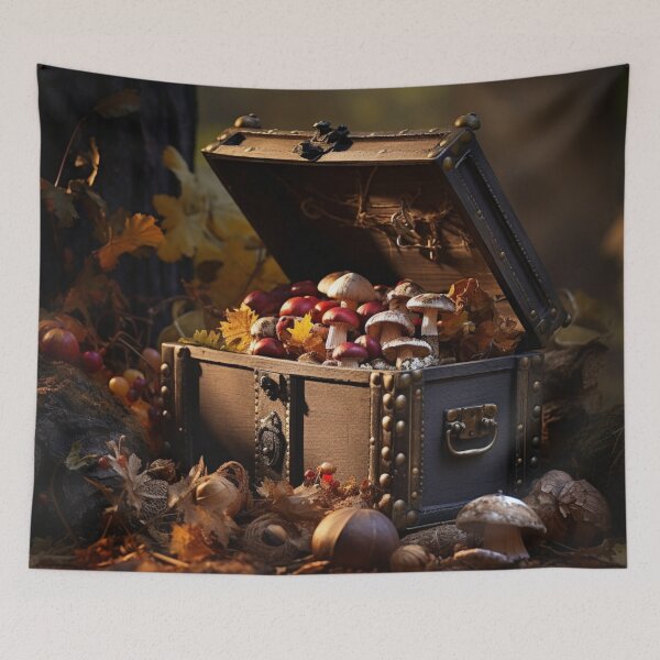 Item preview,  Treasures, gifts of Nature hidden in a Wooden Chest designed and sold by Sunmoonlove.