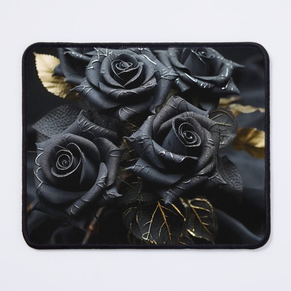 Item preview, Black Roses with Gold Accents designed and sold by dcrc.