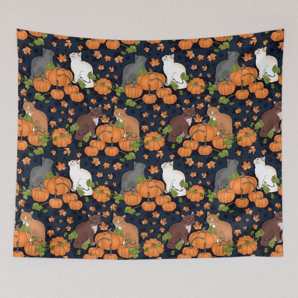 Item preview, Kitty Cat Pumpkin Patch  designed and sold by IrishVikingDesigns.