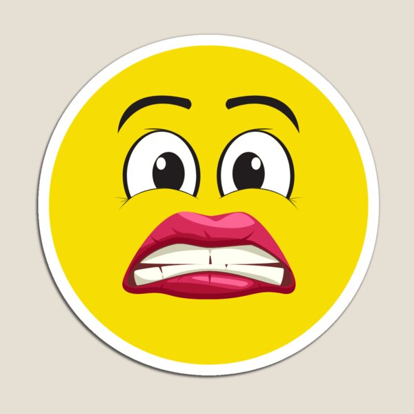 Artikelvorschau, Nervöse Dame Emoji entworfen und verkauft von tammydcomedy.