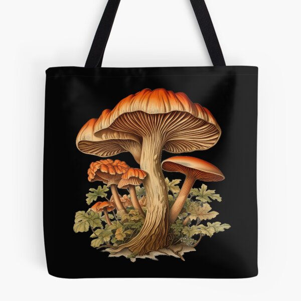 Item preview, Forest Mushrooms, eech mushroom vintage style ilustration designed and sold by Sunmoonlove.
