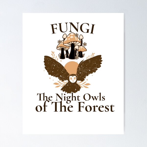 Item preview, Fungi the night owls of the forest designed and sold by Beverly Kempf.
