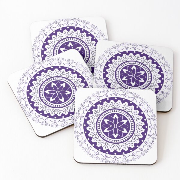 Item preview, Purle and White Mandala designed and sold by ThiagoSDantas.