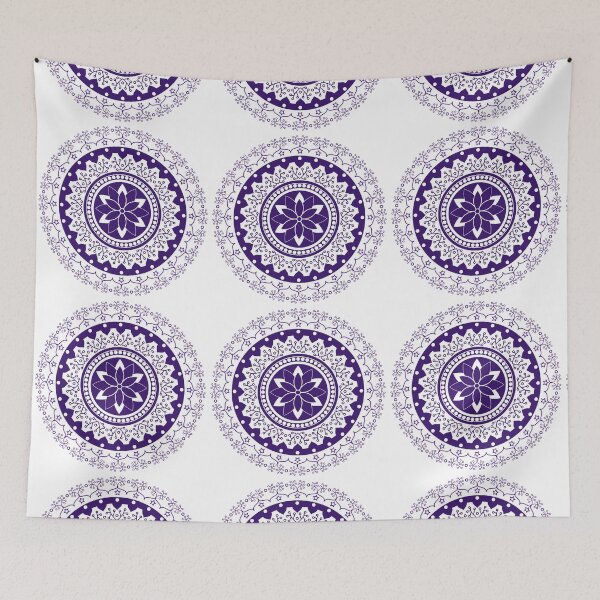 Item preview, Purle and White Mandala designed and sold by ThiagoSDantas.