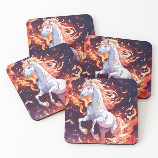 Item preview, Anime horse playing with fire designed and sold by twisted-dot.