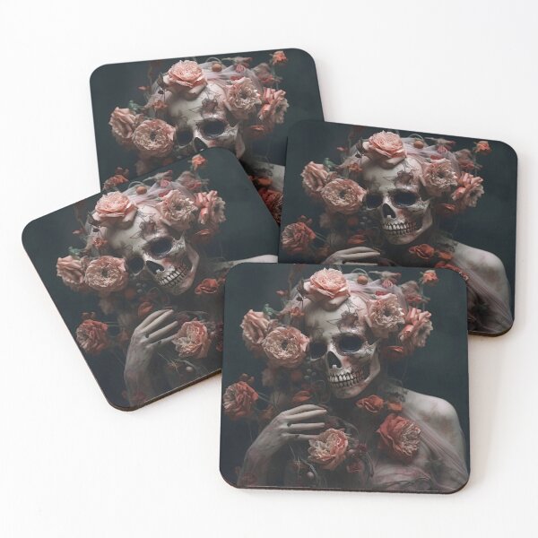 Item preview, Skeletal Woman with a Draped in Flowers designed and sold by dcrc.