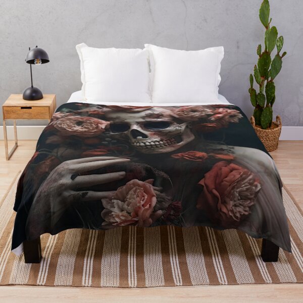 Item preview, Skeletal Woman with a Draped in Flowers designed and sold by dcrc.