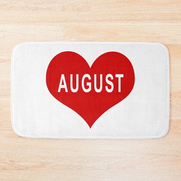 Item preview, AUGUST Red Love Heart designed and sold by usernamenaijan.
